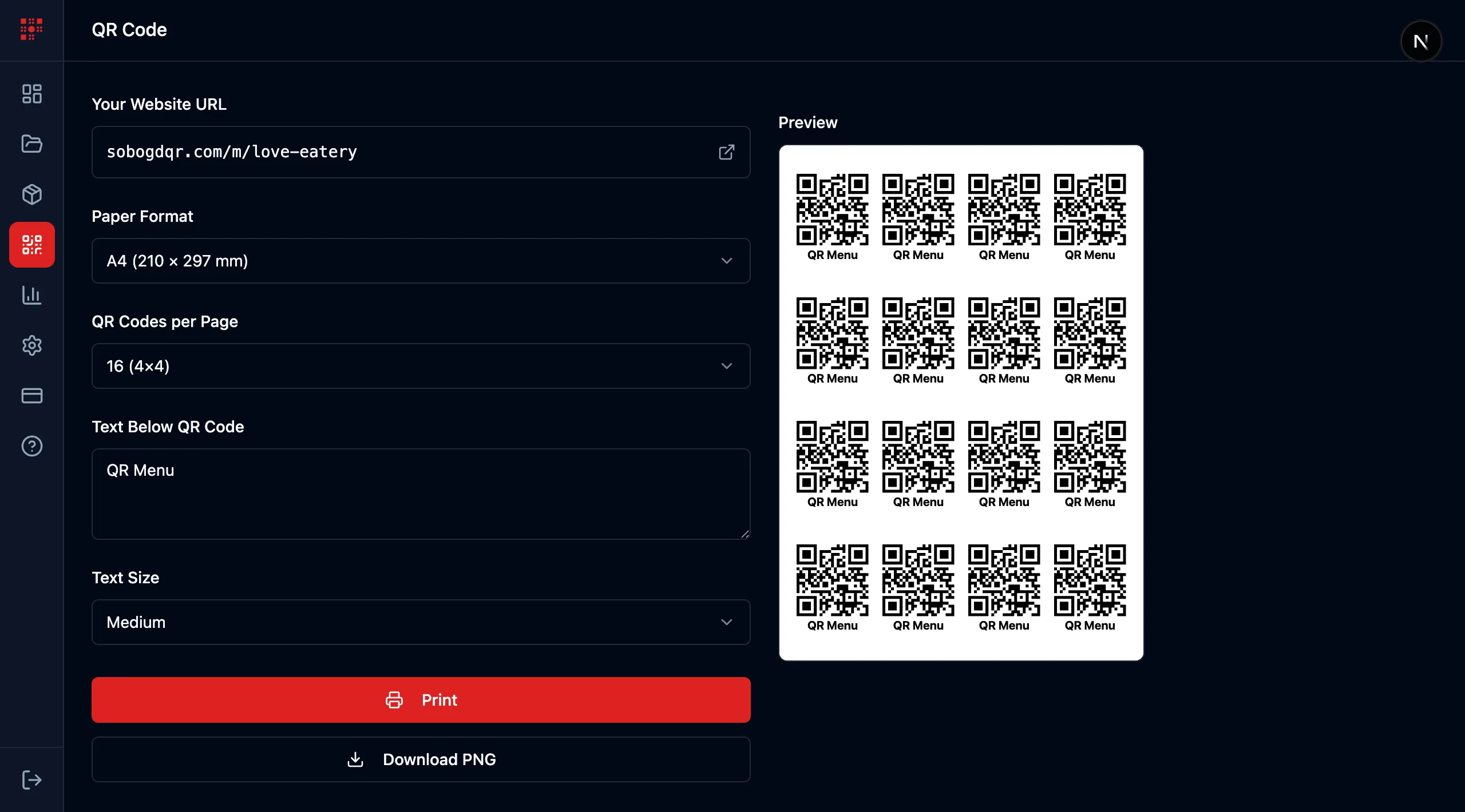 Sofortiger QR-Menü-Generator für Restaurant- und Café-Websites
