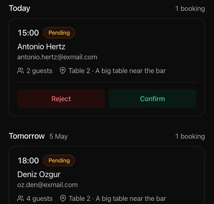Stop missing bookings while you cook